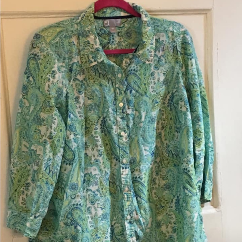 Button up silk blend